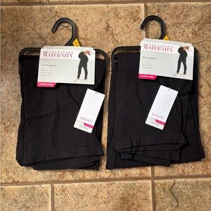 NWT *Bundle of 2 pairs* Destination Maternity Core Leggings size L